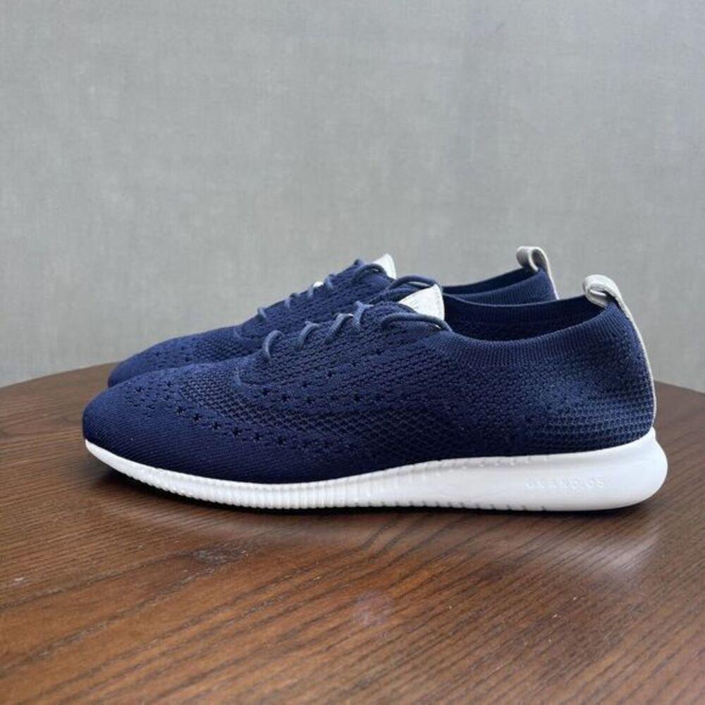 Cole Haan 2.ZeroGrand Stitchlite Shoes Women's 9.5B Blue Knit‎ Comfort Sneakers